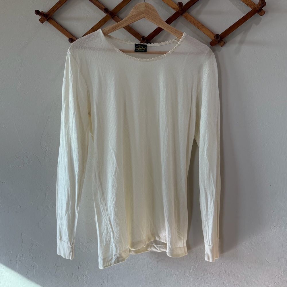 Cabela's Cream Long Sleeve Shirt